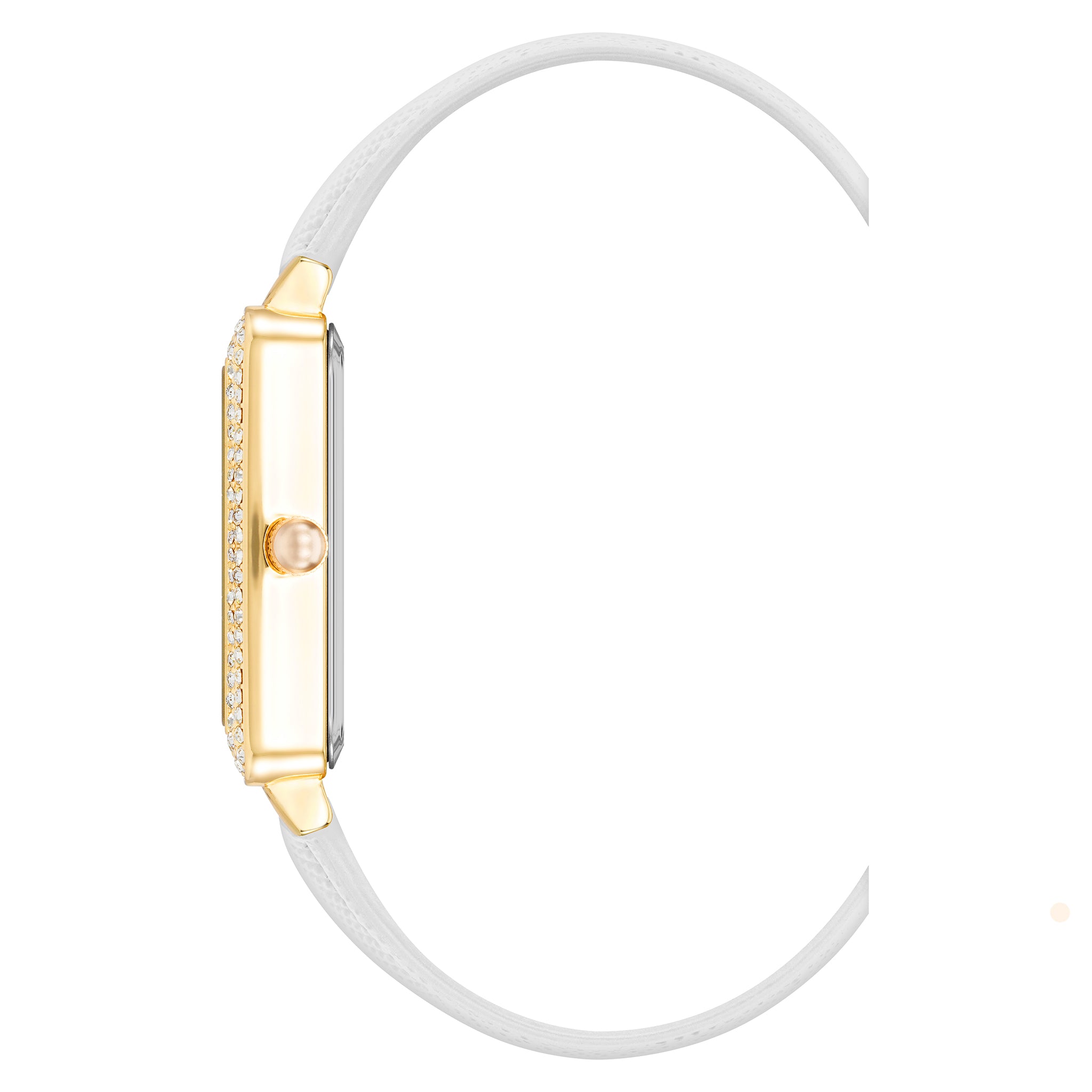 Vince Camuto White Vegan Leather Women's Watch - VC9012GPWT
