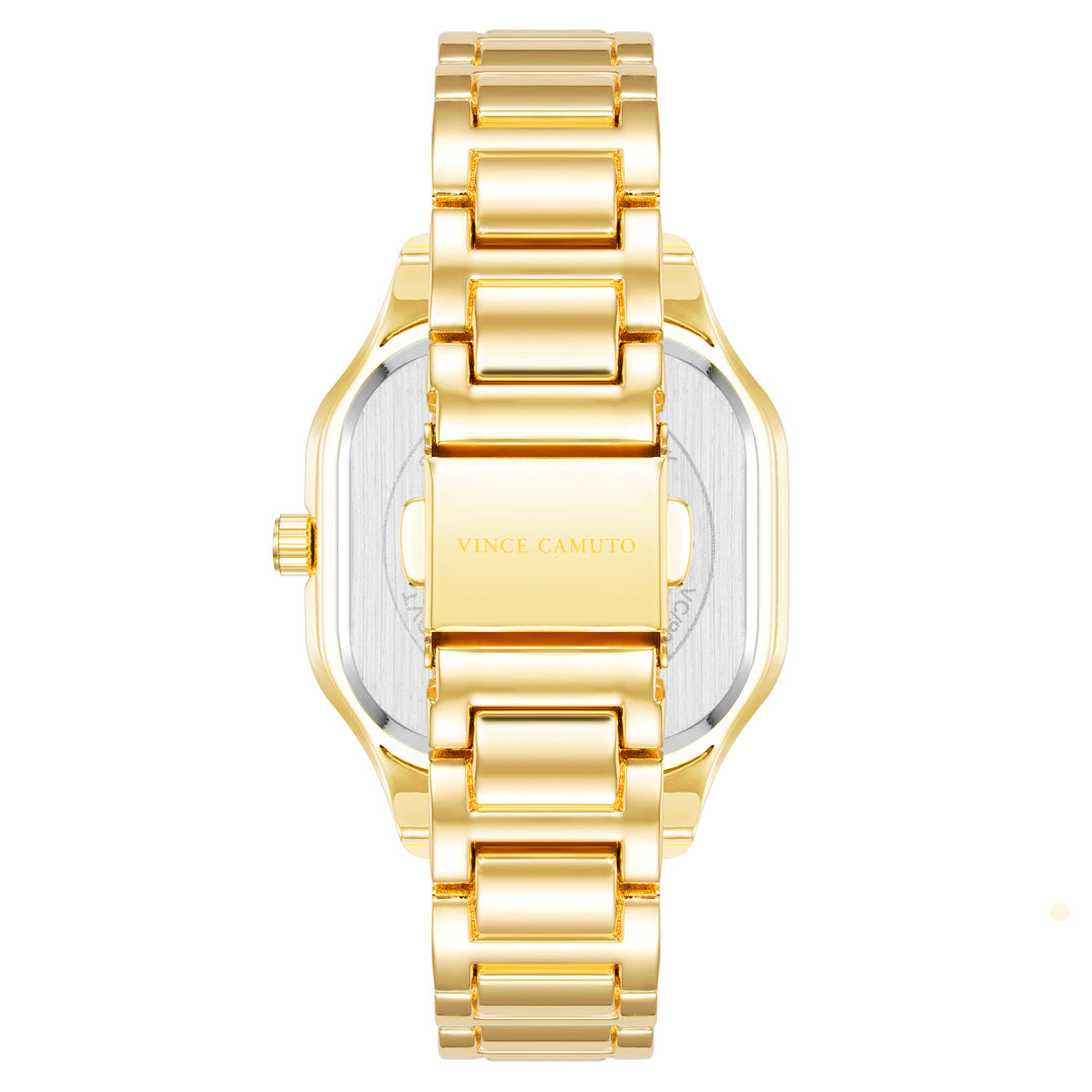 Vince Camuto Gold Tone Metal White MOP Women's Watch - VC9014MPGB