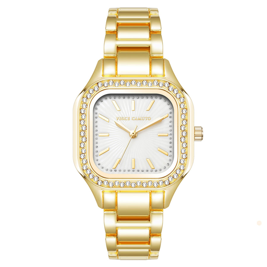 Vince Camuto Gold Tone Metal Women's Watch - VC9014MPGB