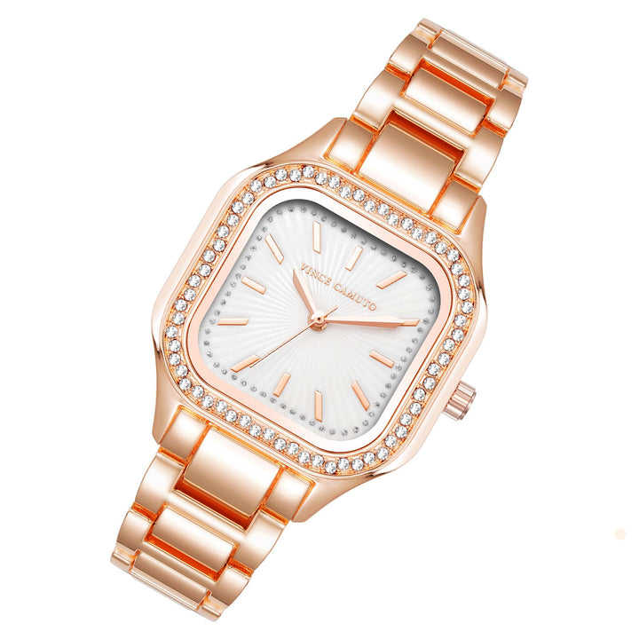 Vince Camuto Rose Gold Metal White MOP Women's Watch - VC9014MPRG