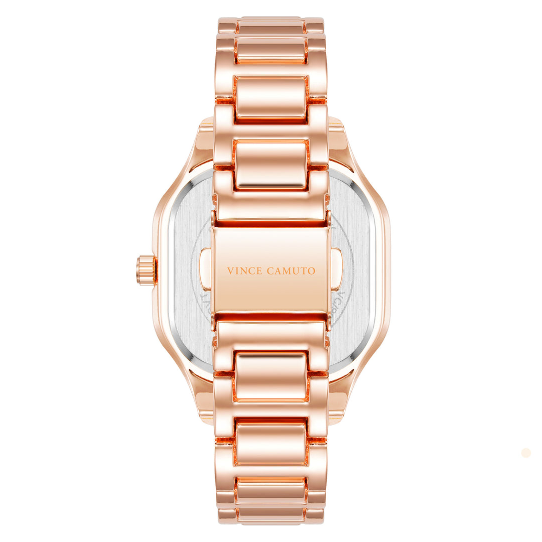 Vince Camuto Rose Gold Metal White MOP Women's Watch - VC9014MPRG