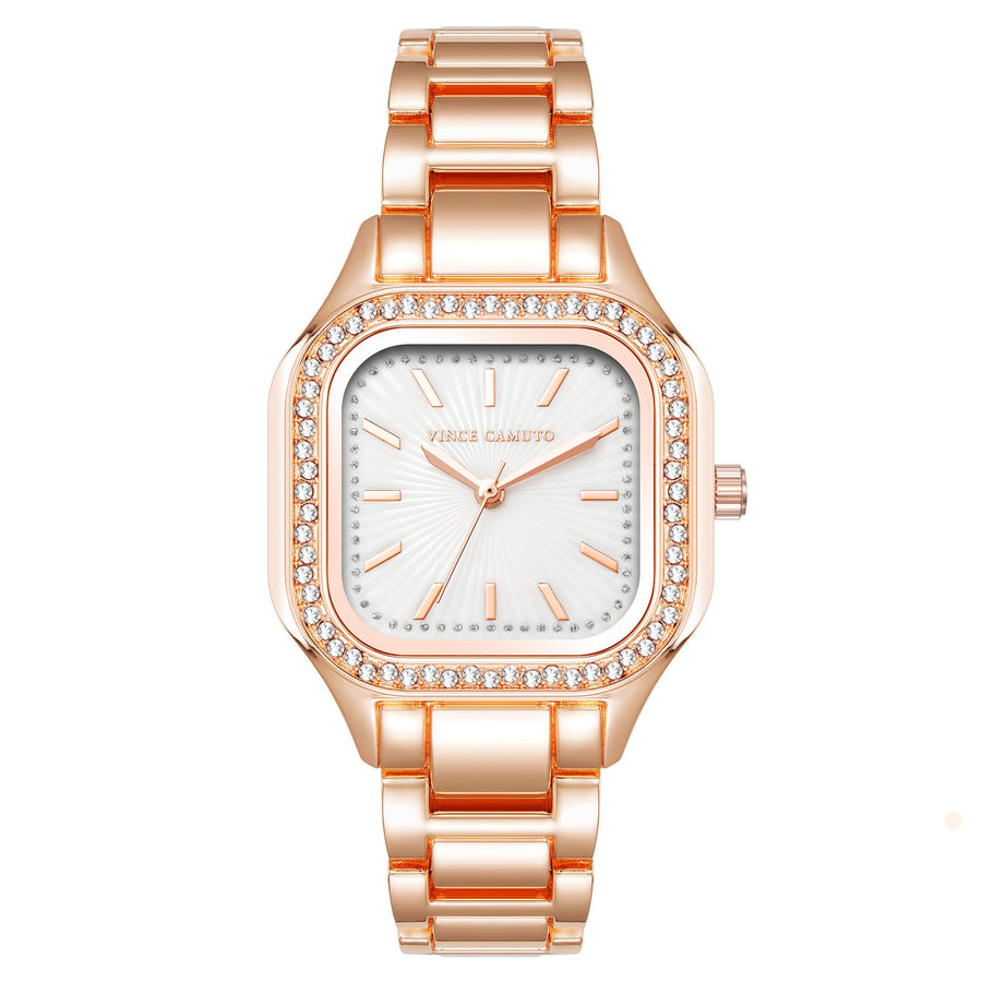 Vince Camuto Rose Gold Metal Women's Watch - VC9014MPRG