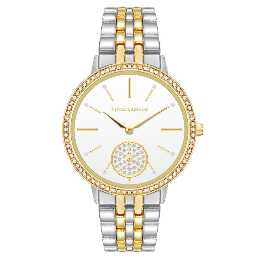 Vince Camuto Gold Two-Tone Metal Women's Watch - VC9023WTTT