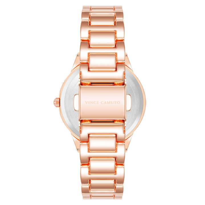 Vince Camuto Rose Gold Metal Gren Dial Women's Watch - VC9034GNRG