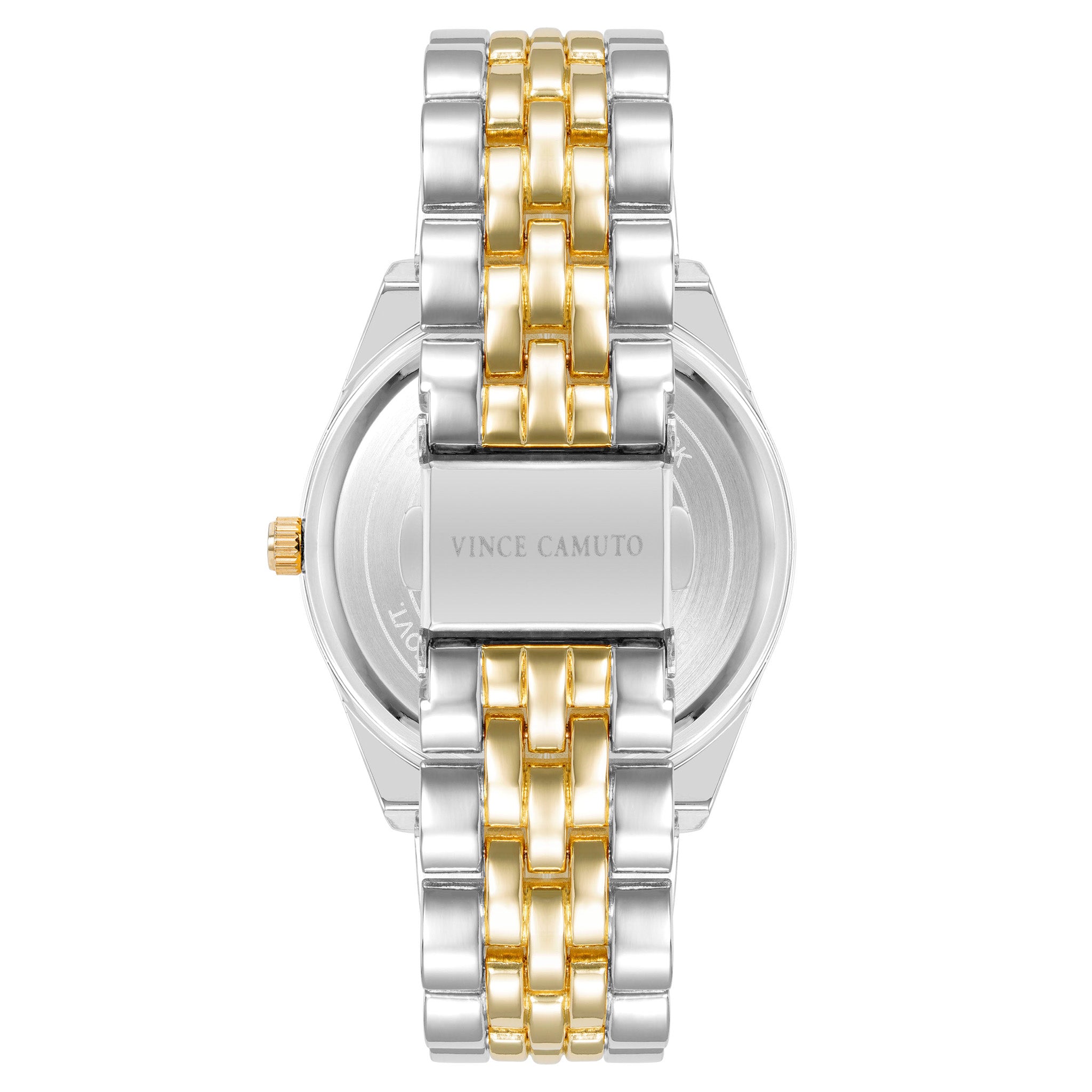 Vince Camuto Two-Tone Metal Green MOP Dial Women's Watch - VC9039GMTT