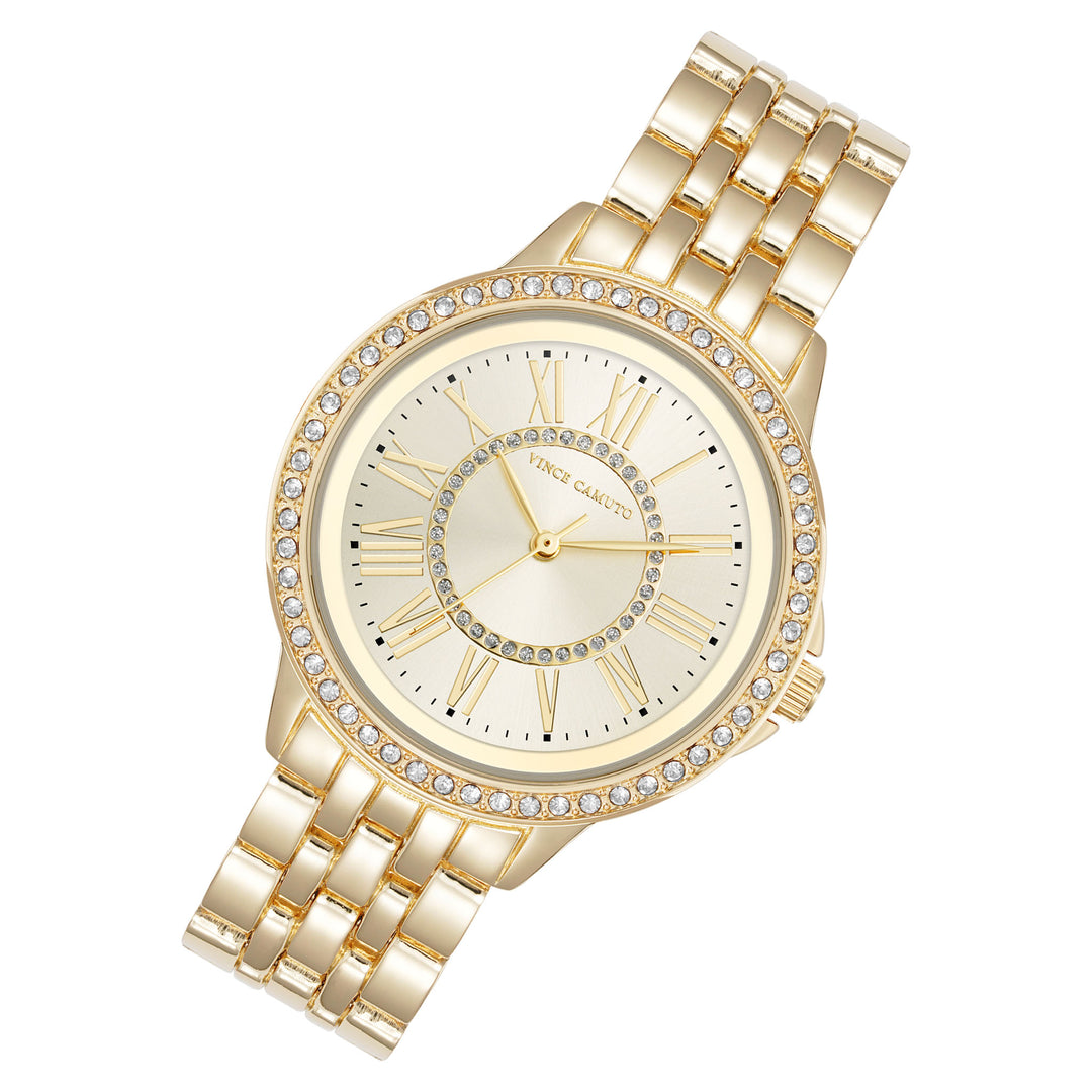 Vince Camuto Gold Tone Metal Women's Watch - VC9064CHGP