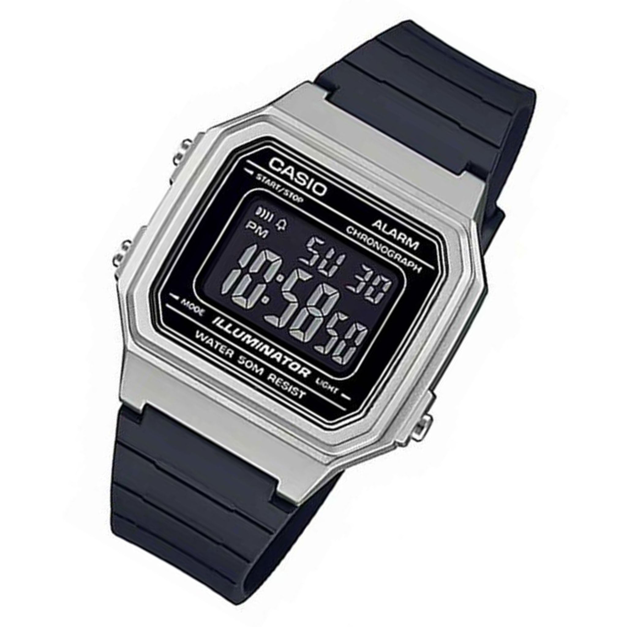 Casio Classic Black Resin Digital Men's Watch - W215H-7B