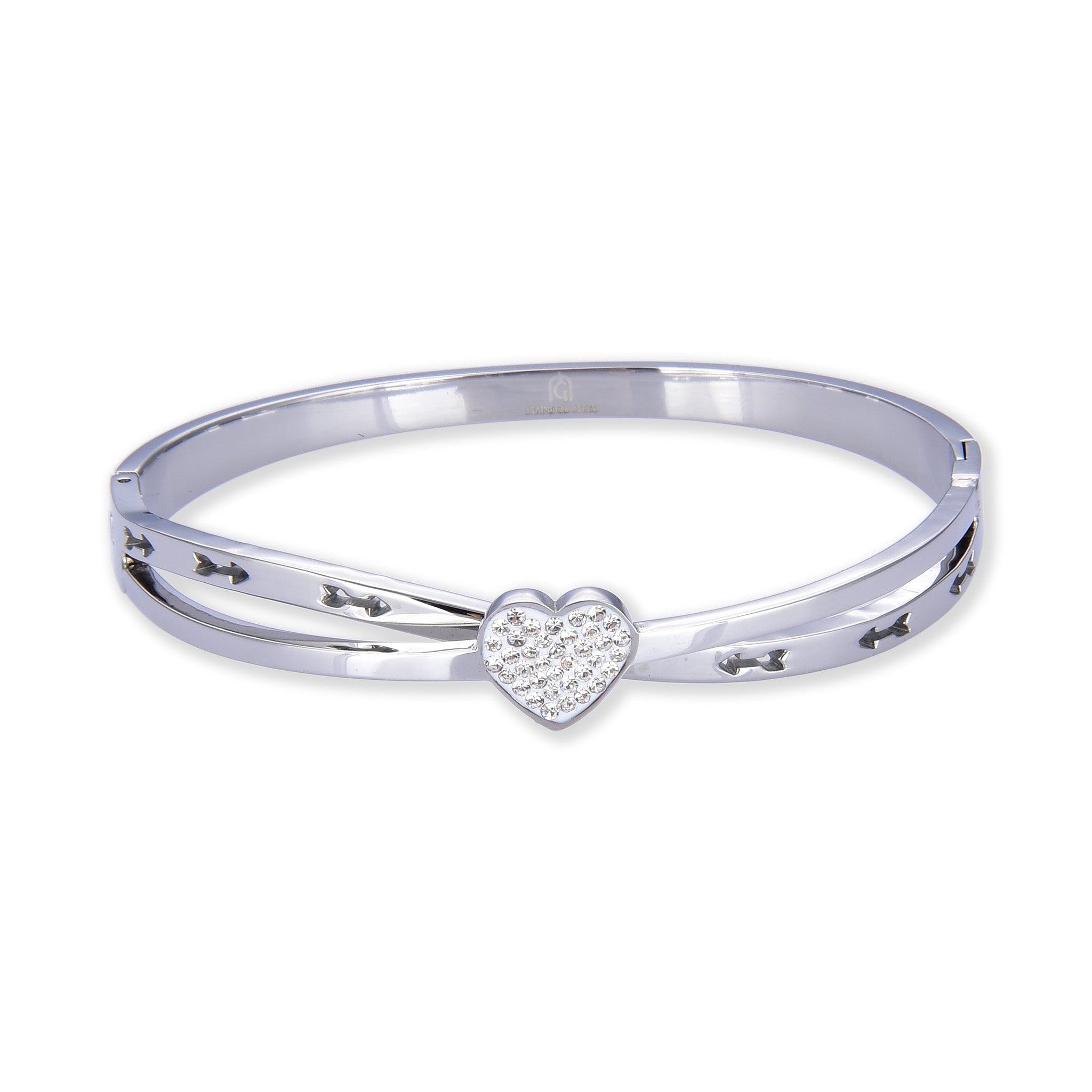 Giorgio Milano Jewellery Grey Steel & Crystals Women's Bracelet - W4091ST