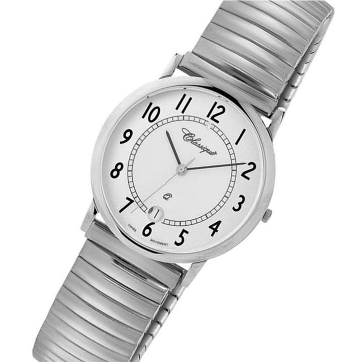 Classique Fashion Silver Steel Ladies Swiss Watch - 0436WFLEXI