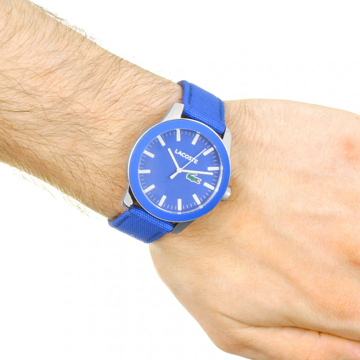 Lacoste The .12.12  Men's Blue Woven Nylon Watch - 2010921