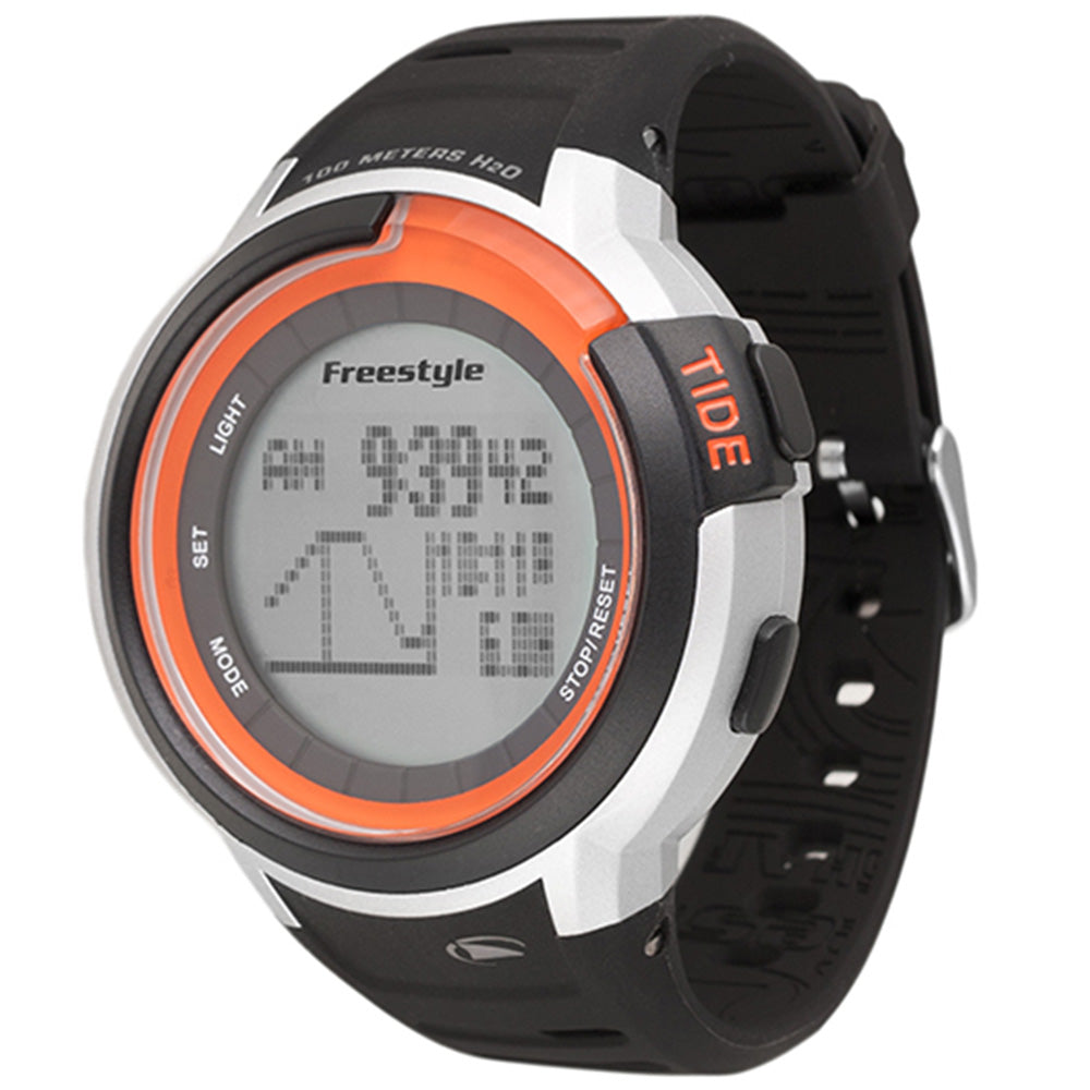 Freestyle Mariner Tide Black, Silver & Orange Watch - 10022919