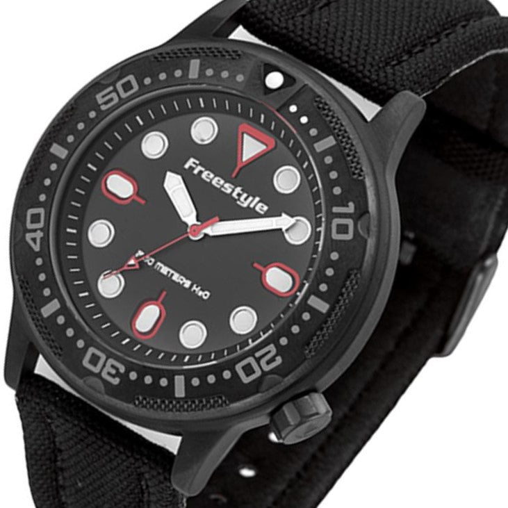 Freestyle Ballistic Diver Black & Red Watch - 10024401