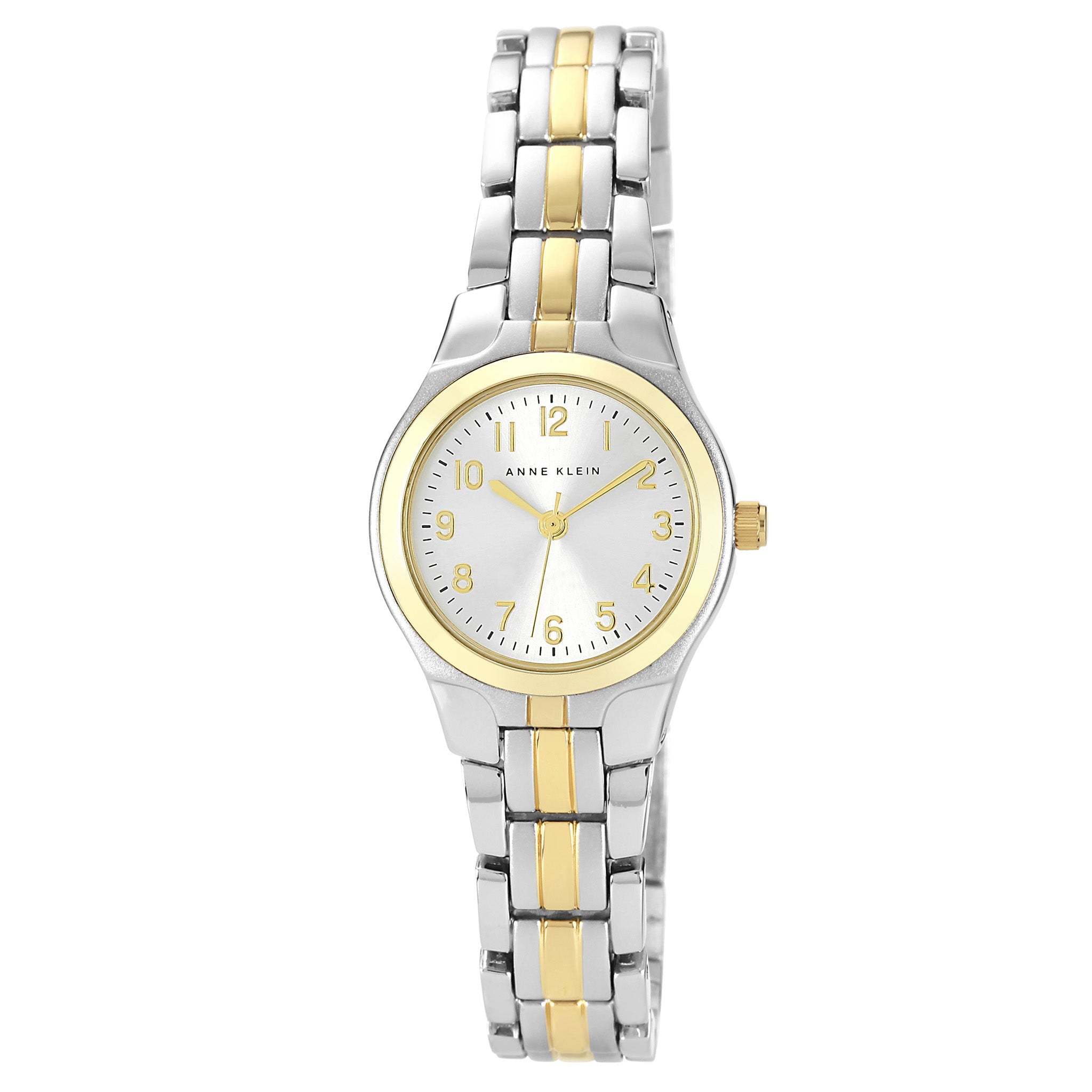 Anne Klein Two-Tone Band Silver Dial Women's Watch - 105491SVTT
