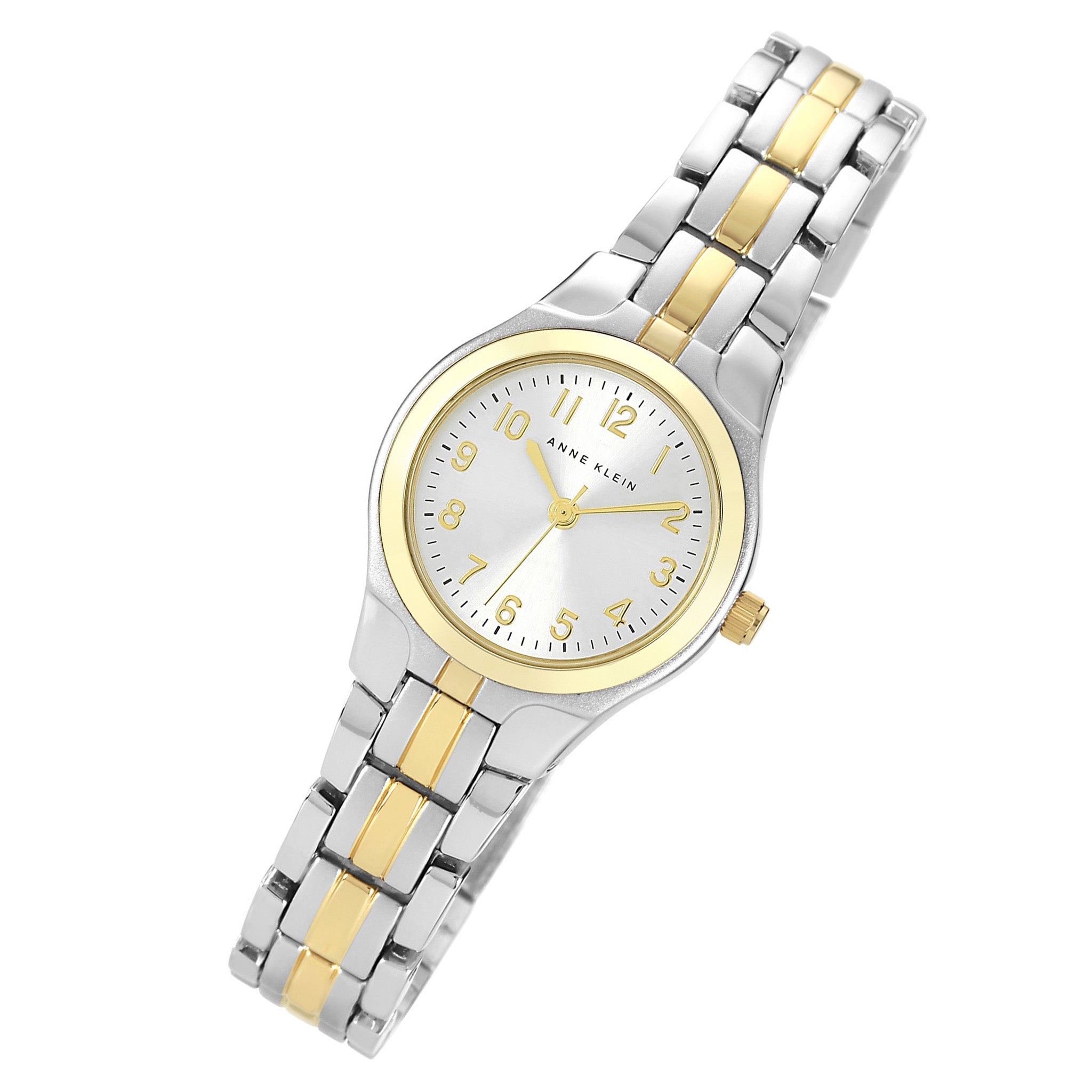 Anne Klein Two-Tone Band Silver Dial Women's Watch - 105491SVTT