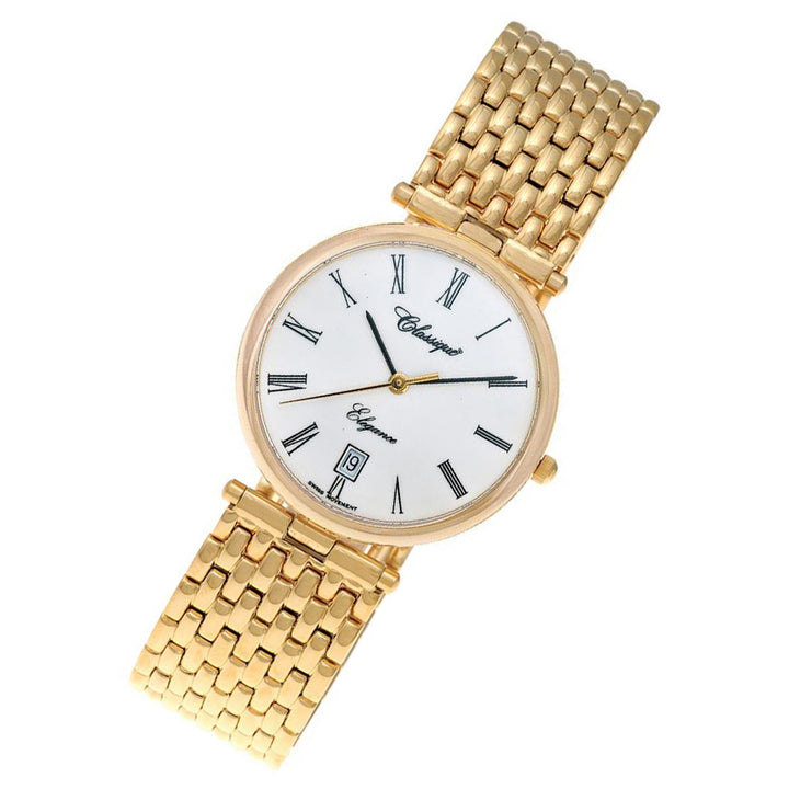 Classique Elegance Gold Steel Men's Swiss Watch - 1443EG