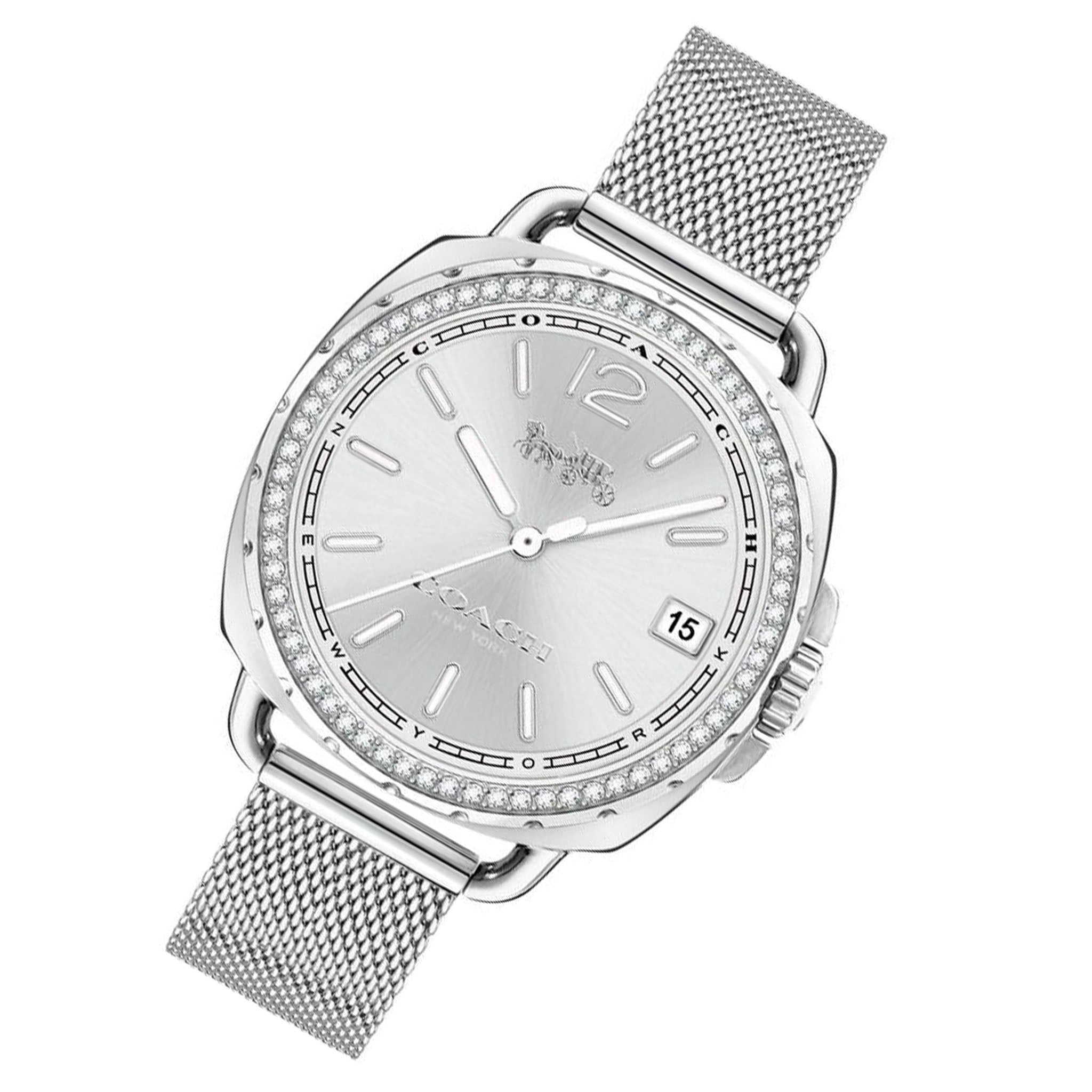 Coach Tatum Silver Mesh Ladies Watch - 14502755