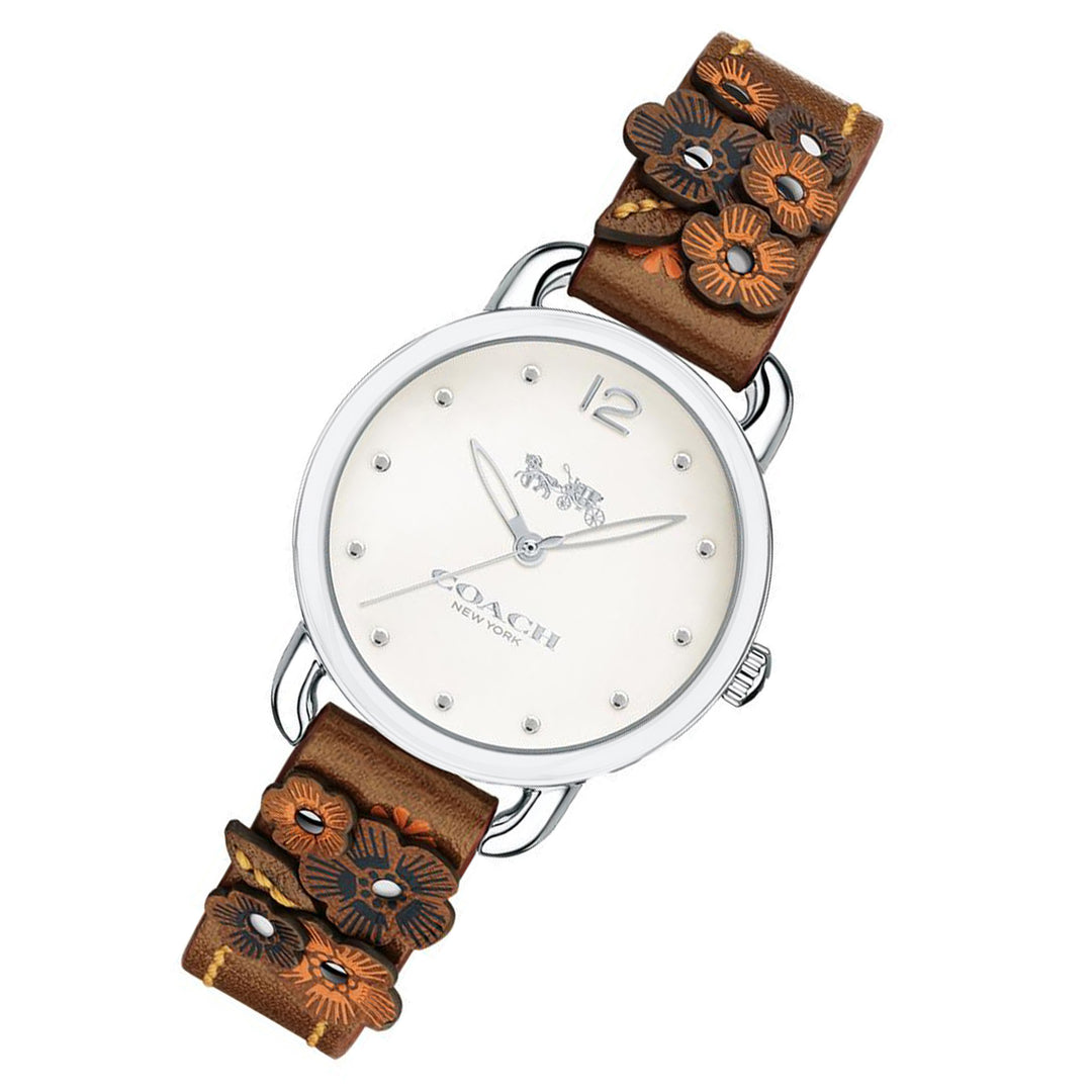 Coach Delancey Brown Leather Ladies Watch - 14502761