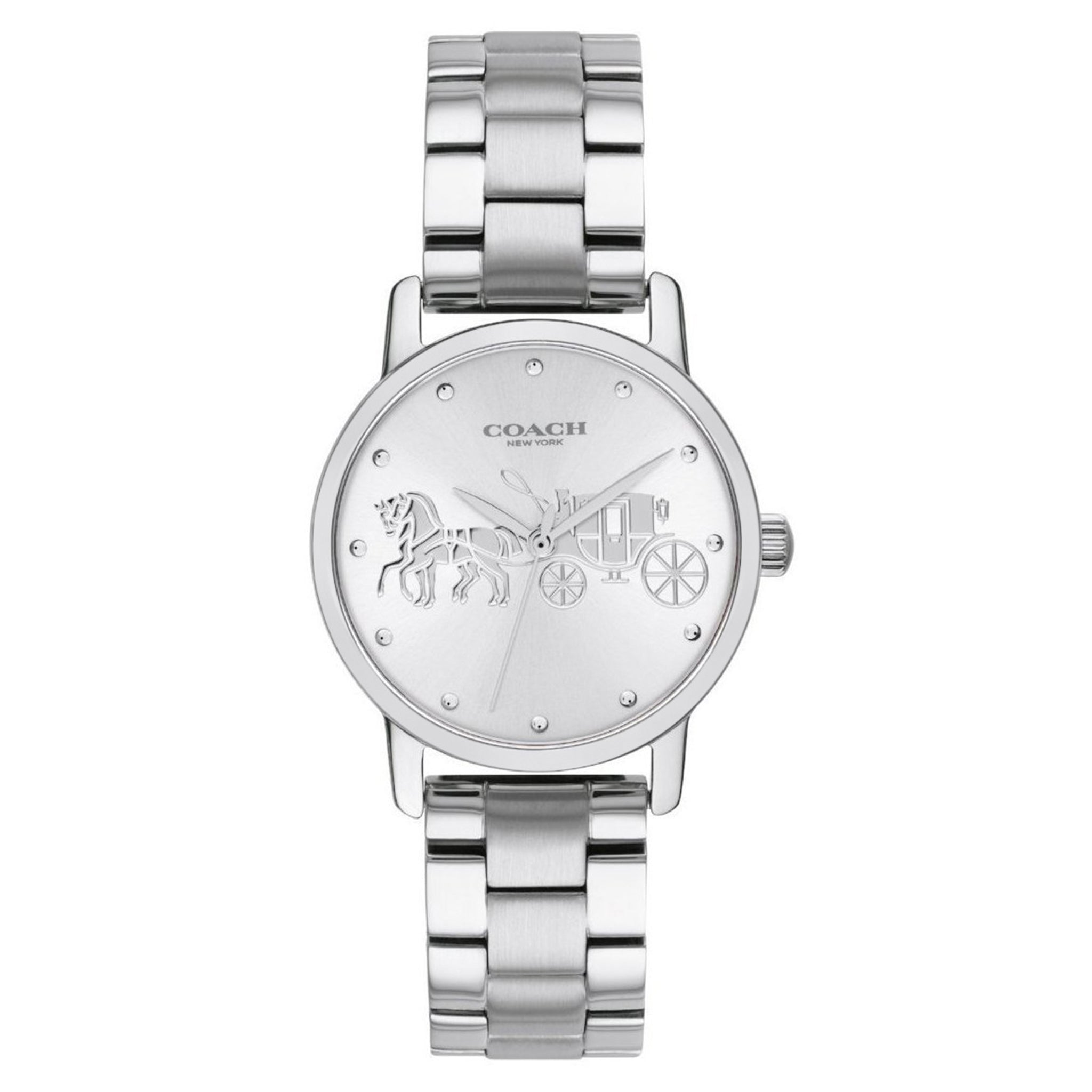Coach Grand Silver Ladies Watch  - 14502975