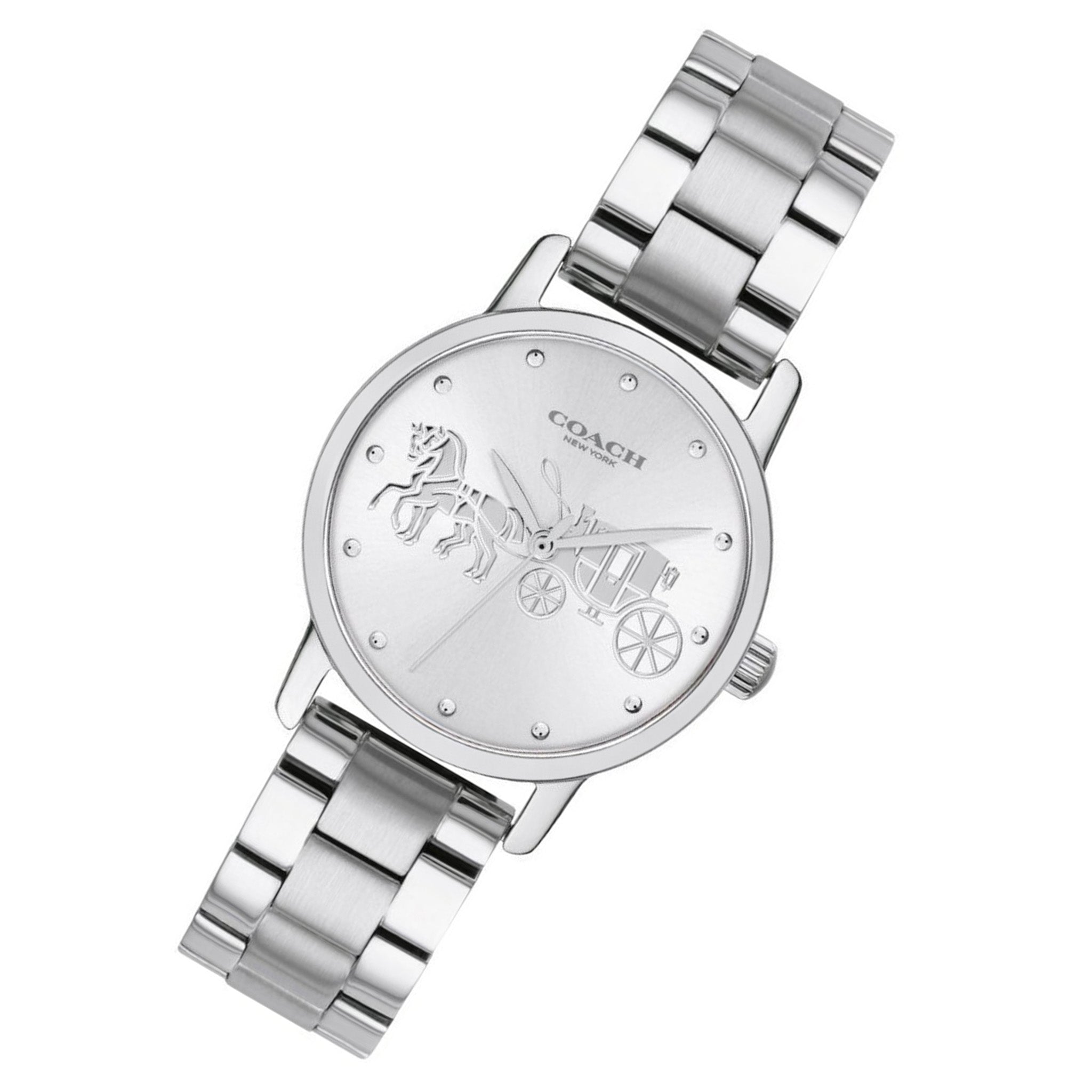 Coach Grand Silver Ladies Watch  - 14502975
