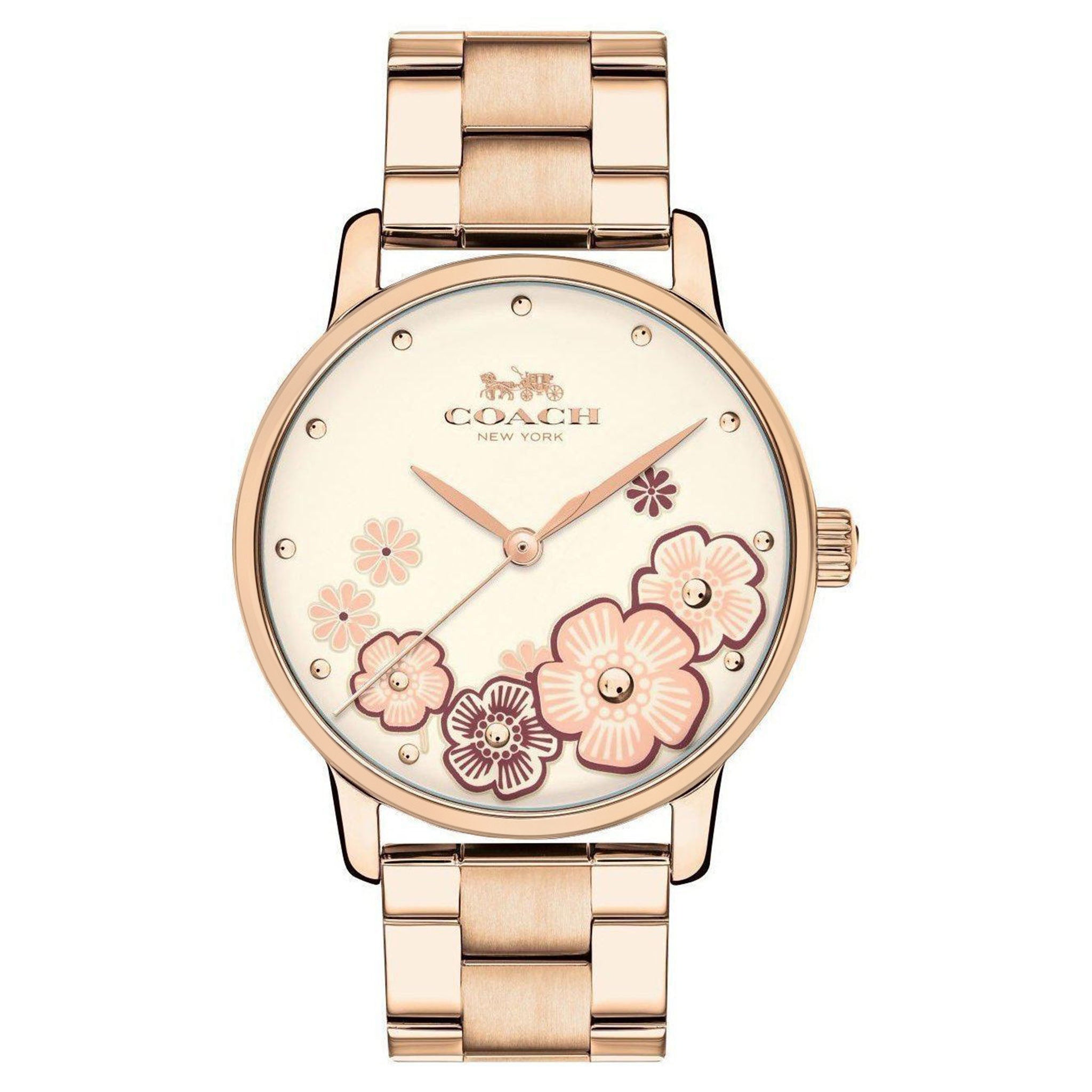 Coach Ladies Carnation Gold Grand Watch - 14503007