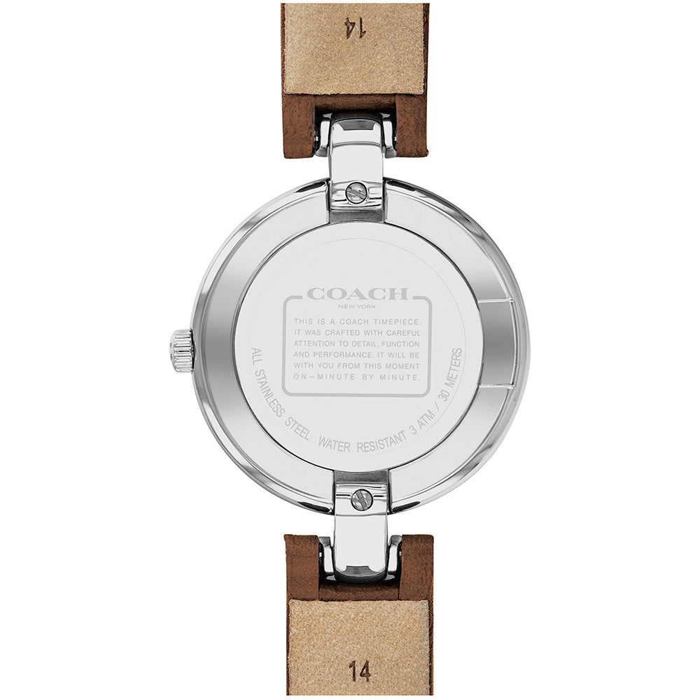 Coach Chrystie Minimalist Leather Women's Watch - 14503090