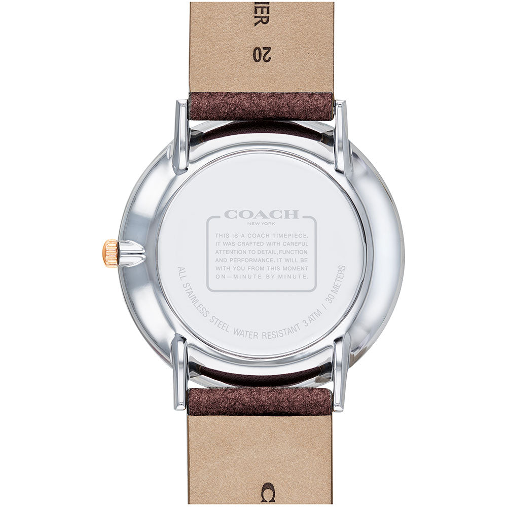 Coach Perry Burgundy Leather Women's Watch - 14503154