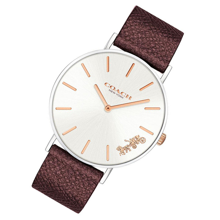 Coach Perry Burgundy Leather Women's Watch - 14503154