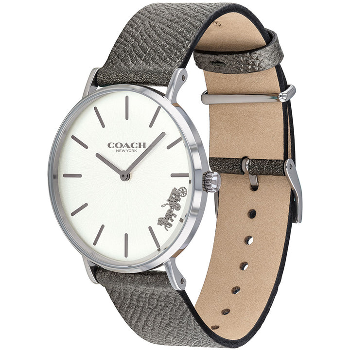 Coach Perry Grey Leather Women's Watch - 14503155
