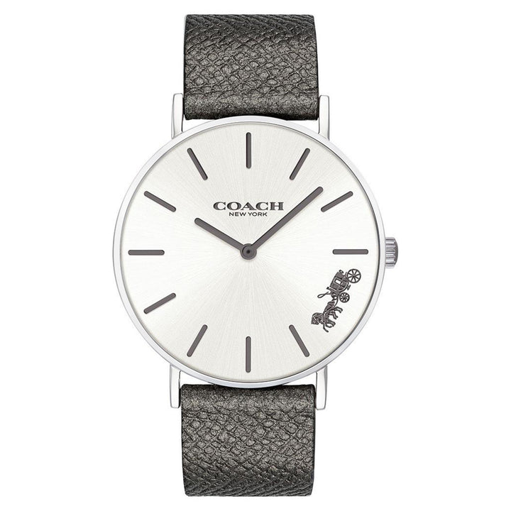 Coach Perry Grey Leather Women's Watch - 14503155