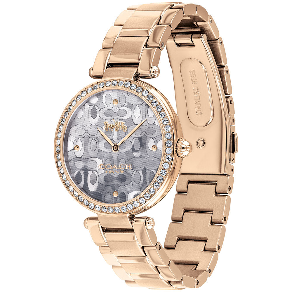 Coach Park Signature C Carnation Gold Steel Ladies Watch - 14503223