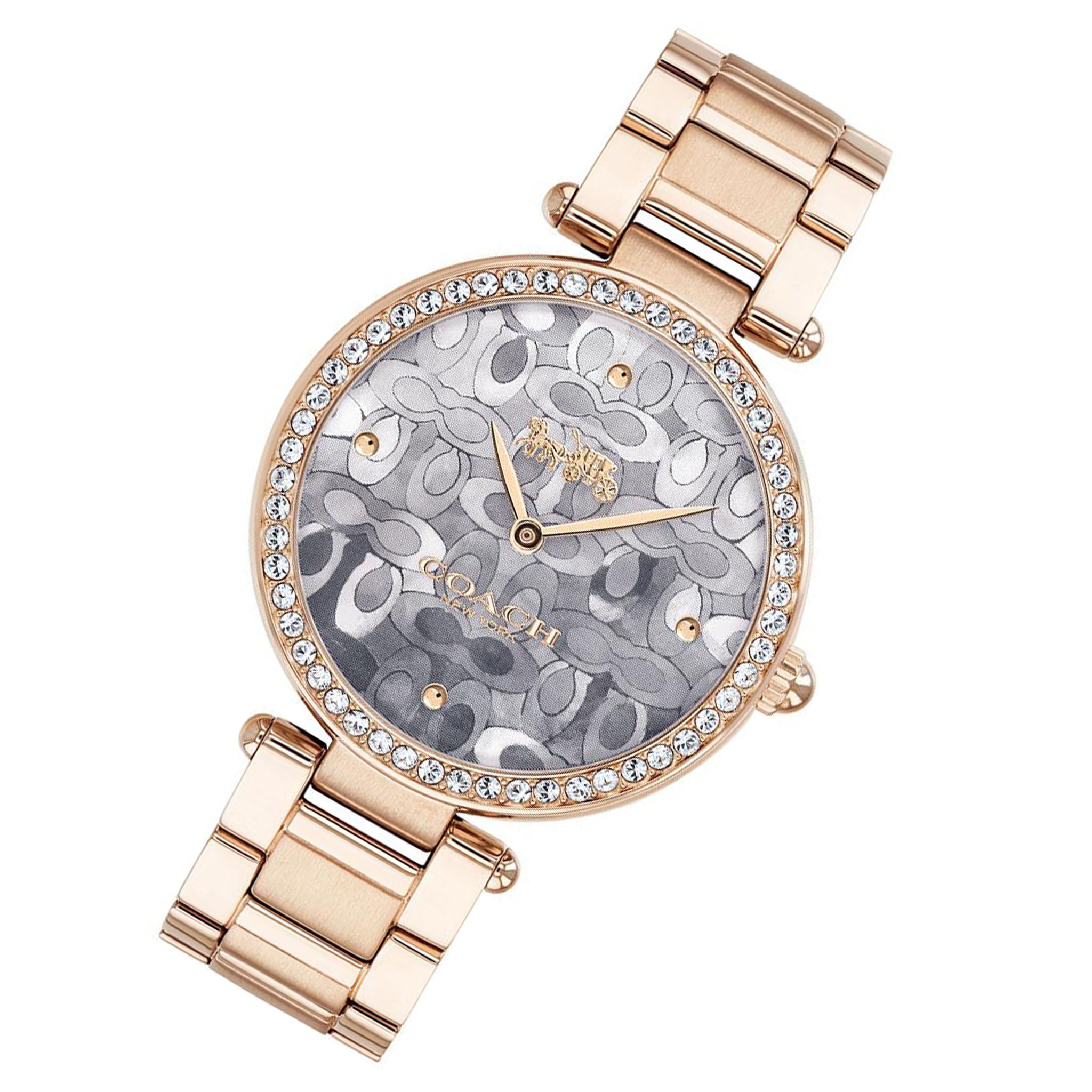 Coach Park Signature C Carnation Gold Steel Ladies Watch - 14503223