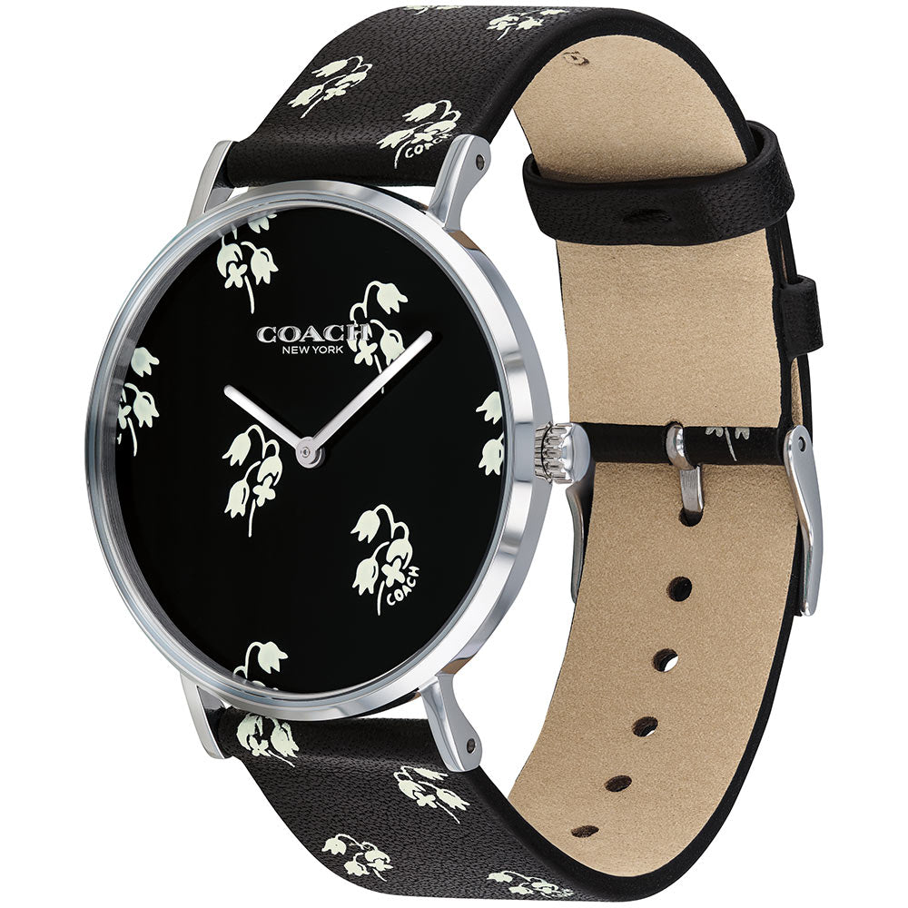 Coach Perry Floral Calfskin Ladies Watch - 14503227