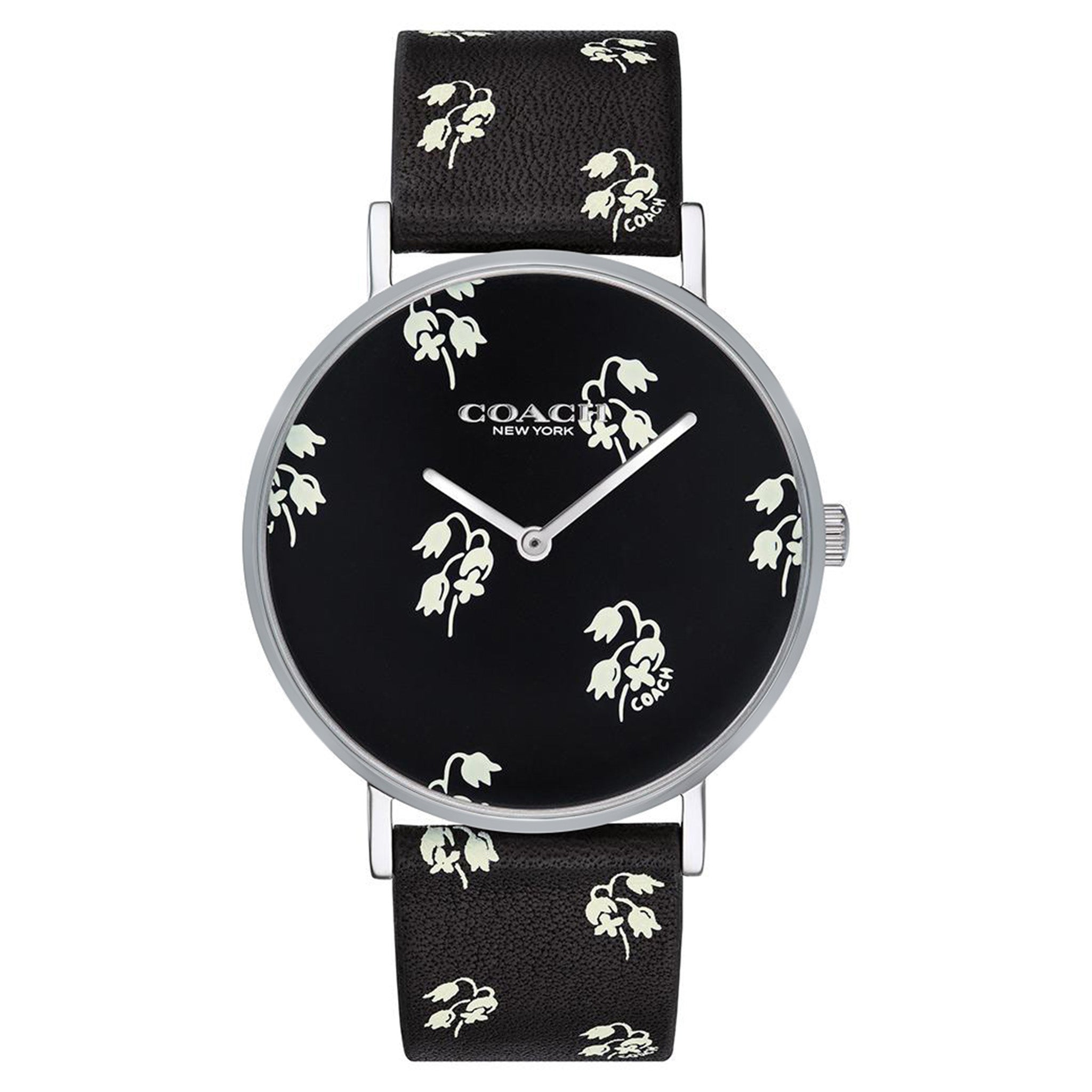 Coach Perry Floral Calfskin Ladies Watch - 14503227