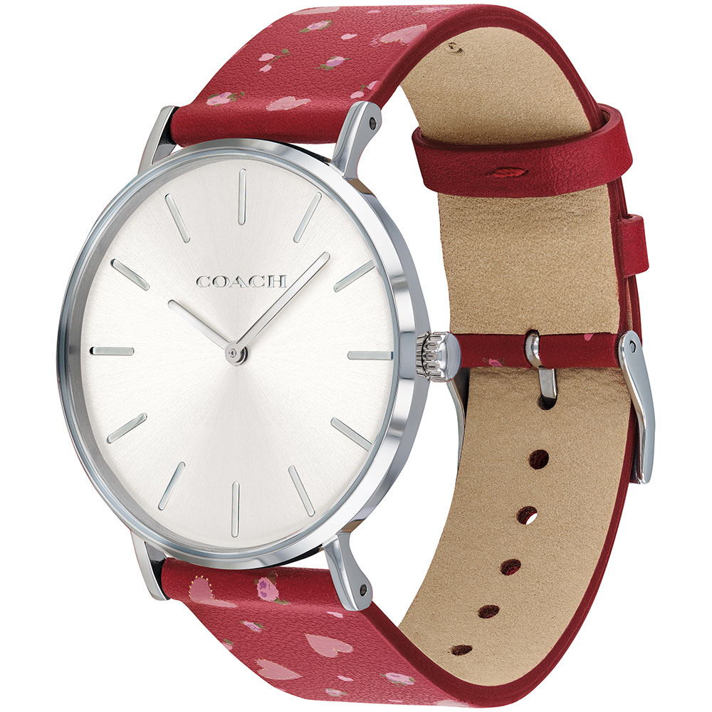 Coach Perry Patterned Leather Ladies Watch - 14503228