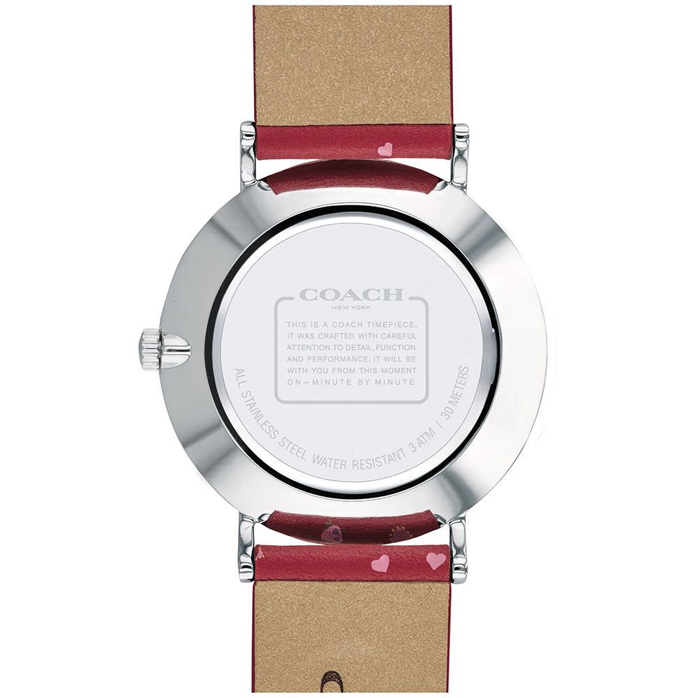 Coach Perry Patterned Leather Ladies Watch - 14503228