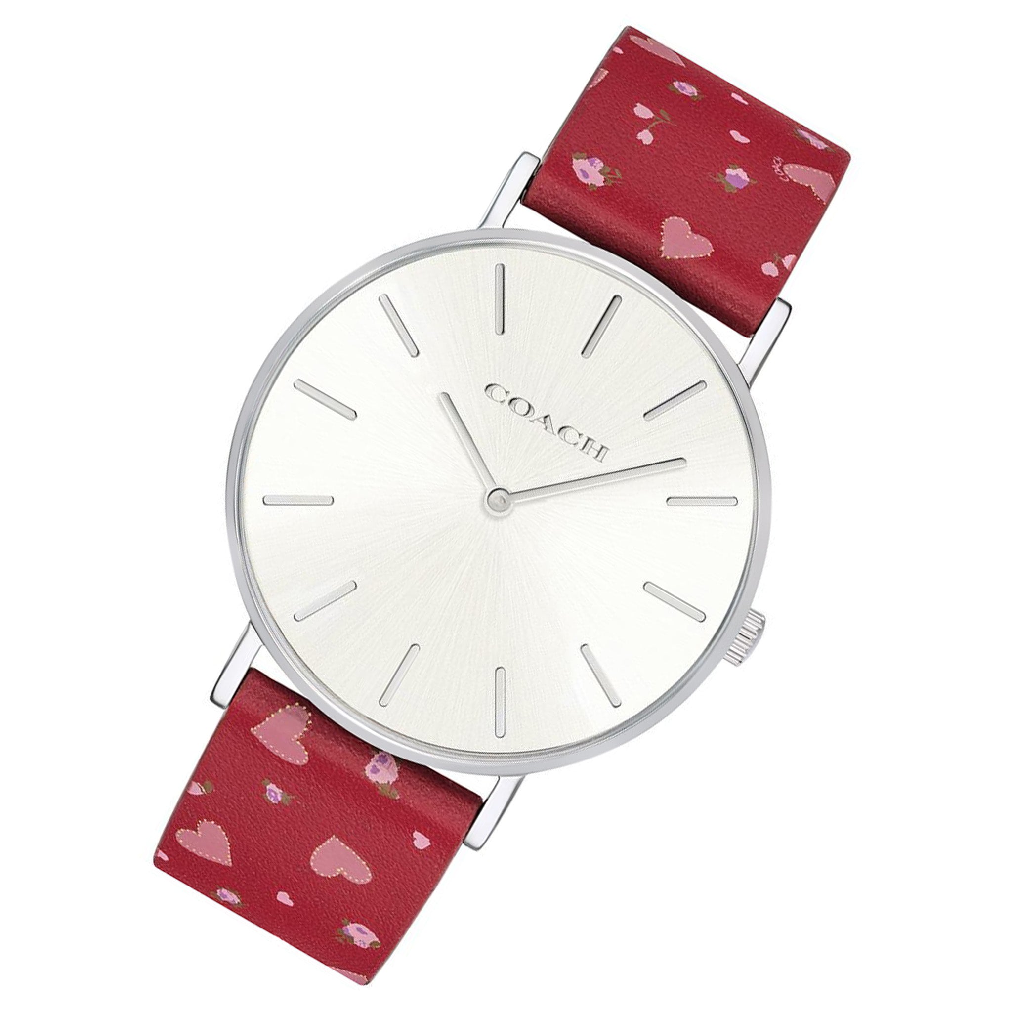 Coach Perry Patterned Leather Ladies Watch - 14503228