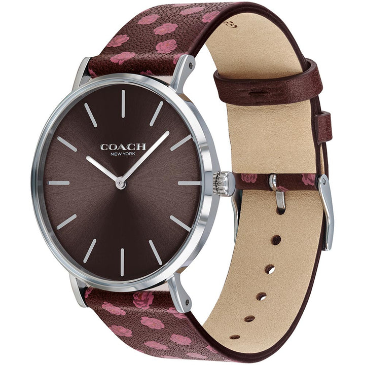 Coach Perry Floral Calfskin Ladies Watch - 14503229