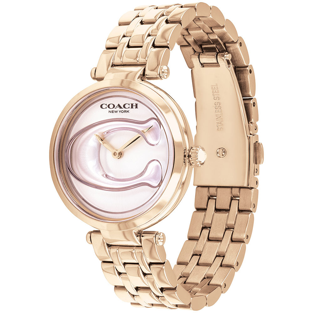 Coach Park Signature C Carnation Gold Ladies Watch - 14503234