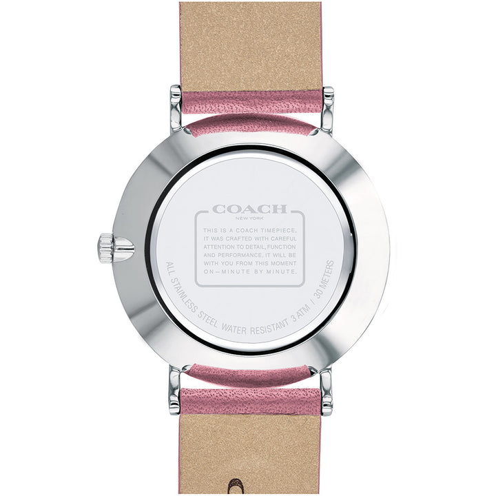 Coach Perry Pink Leather Ladies Watch - 14503243