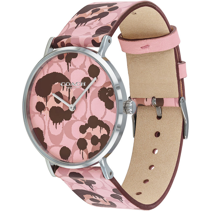 Coach Perry Signature C Leather Ladies Watch - 14503246