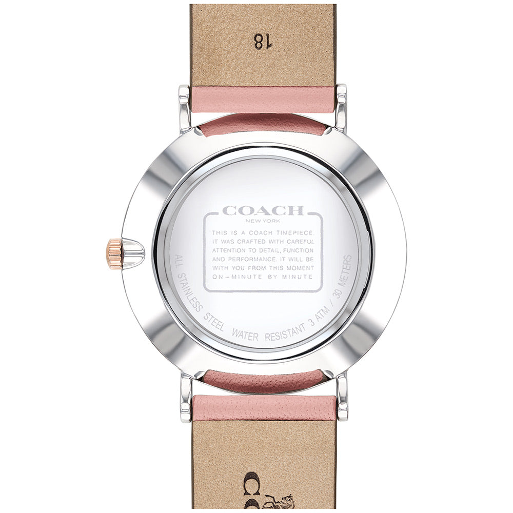 Coach Perry Pink Leather Ladies Watch - 14503258