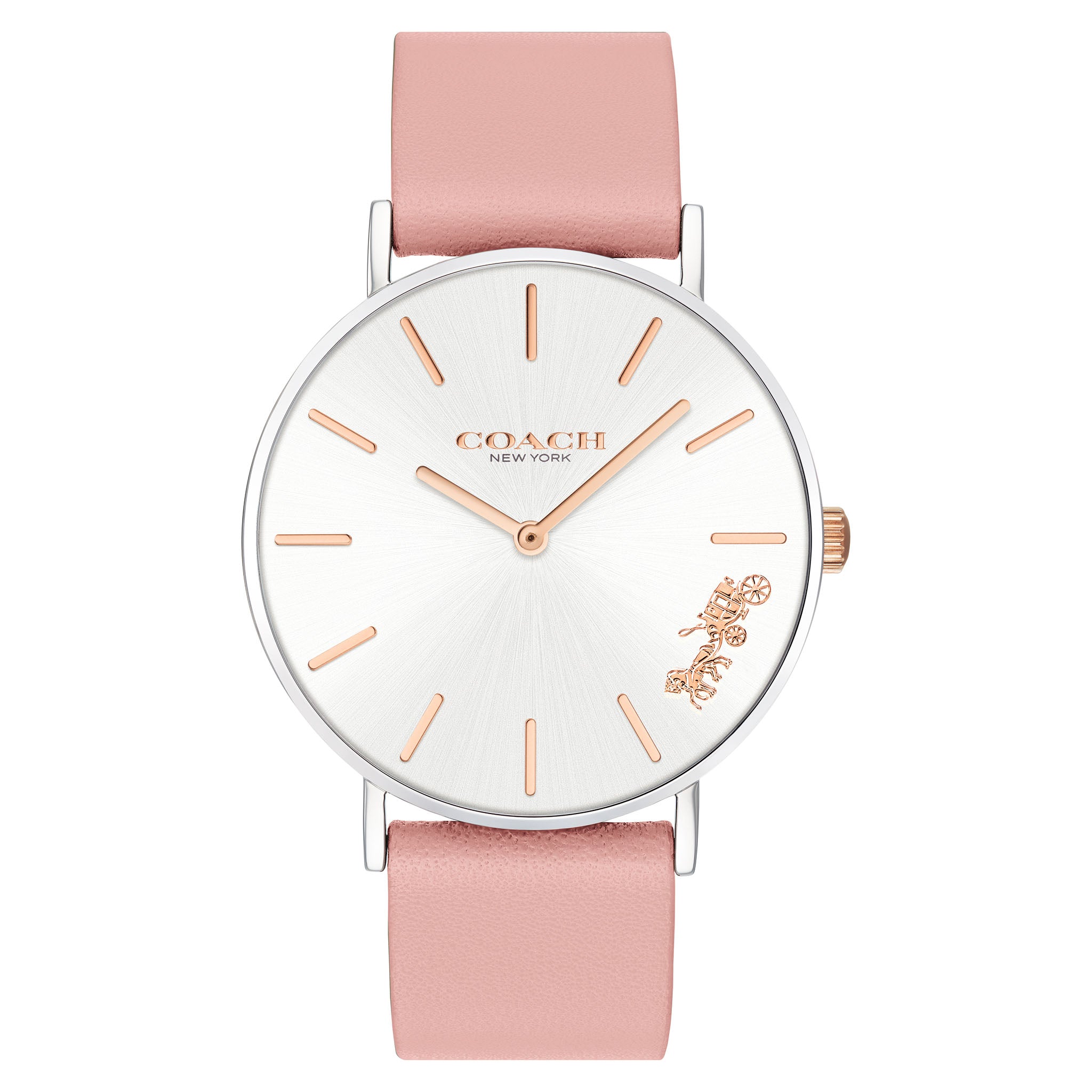 Coach Perry Pink Leather Ladies Watch - 14503258