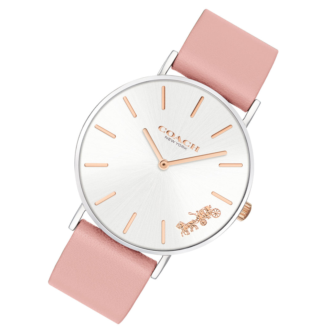 Coach Perry Pink Leather Ladies Watch - 14503258