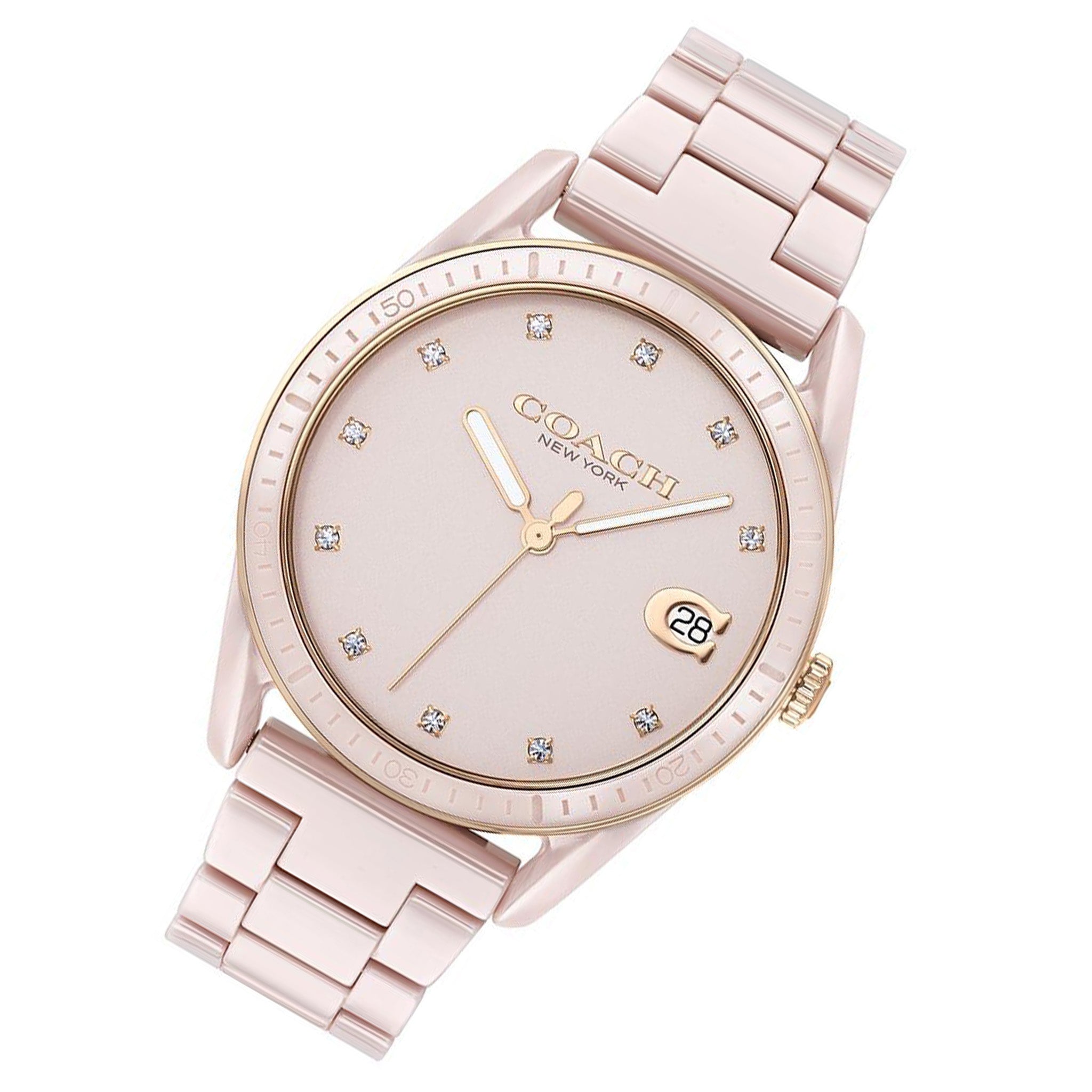 Coach Preston Blush Ceramic Women's Watch - 14503264