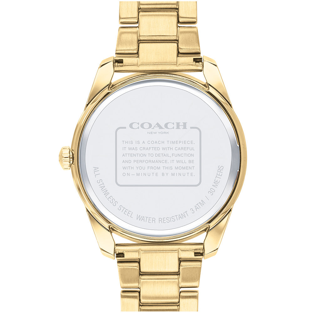 Coach Preston Gold Steel Ladies Sport Watch - 14503266