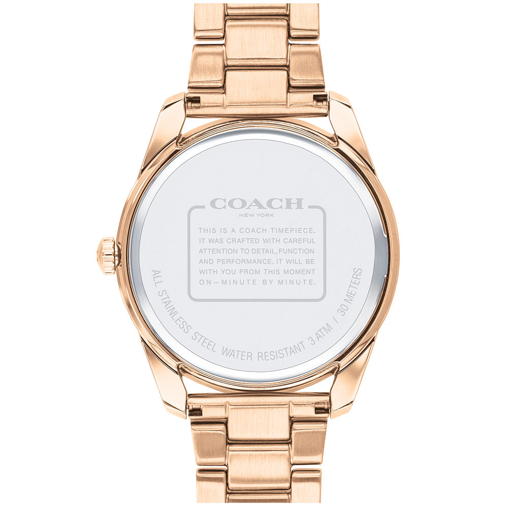 Coach Preston Rose Gold Ladies Sport Watch - 14503267