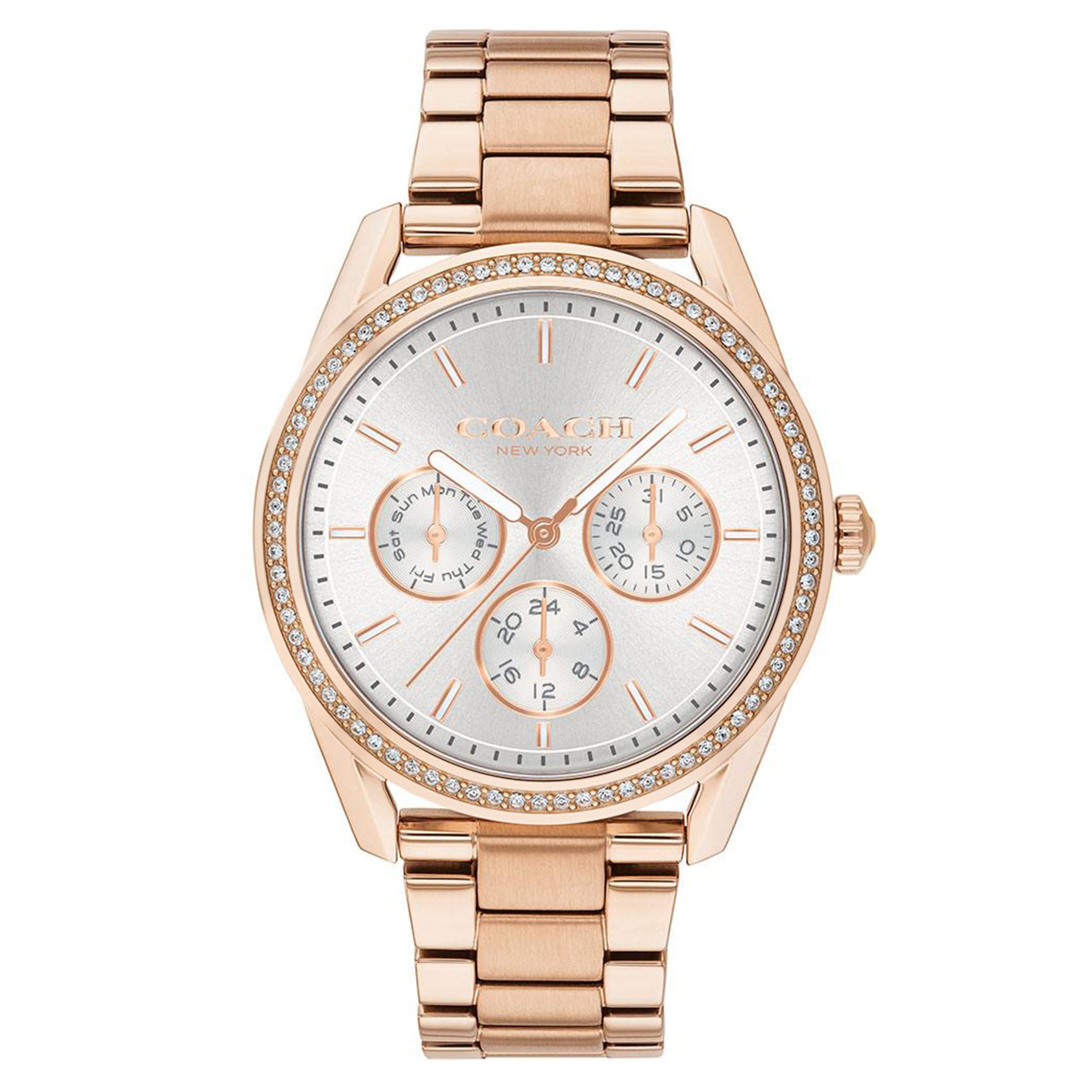Coach Preston Rose Gold Ladies Sport Watch - 14503267