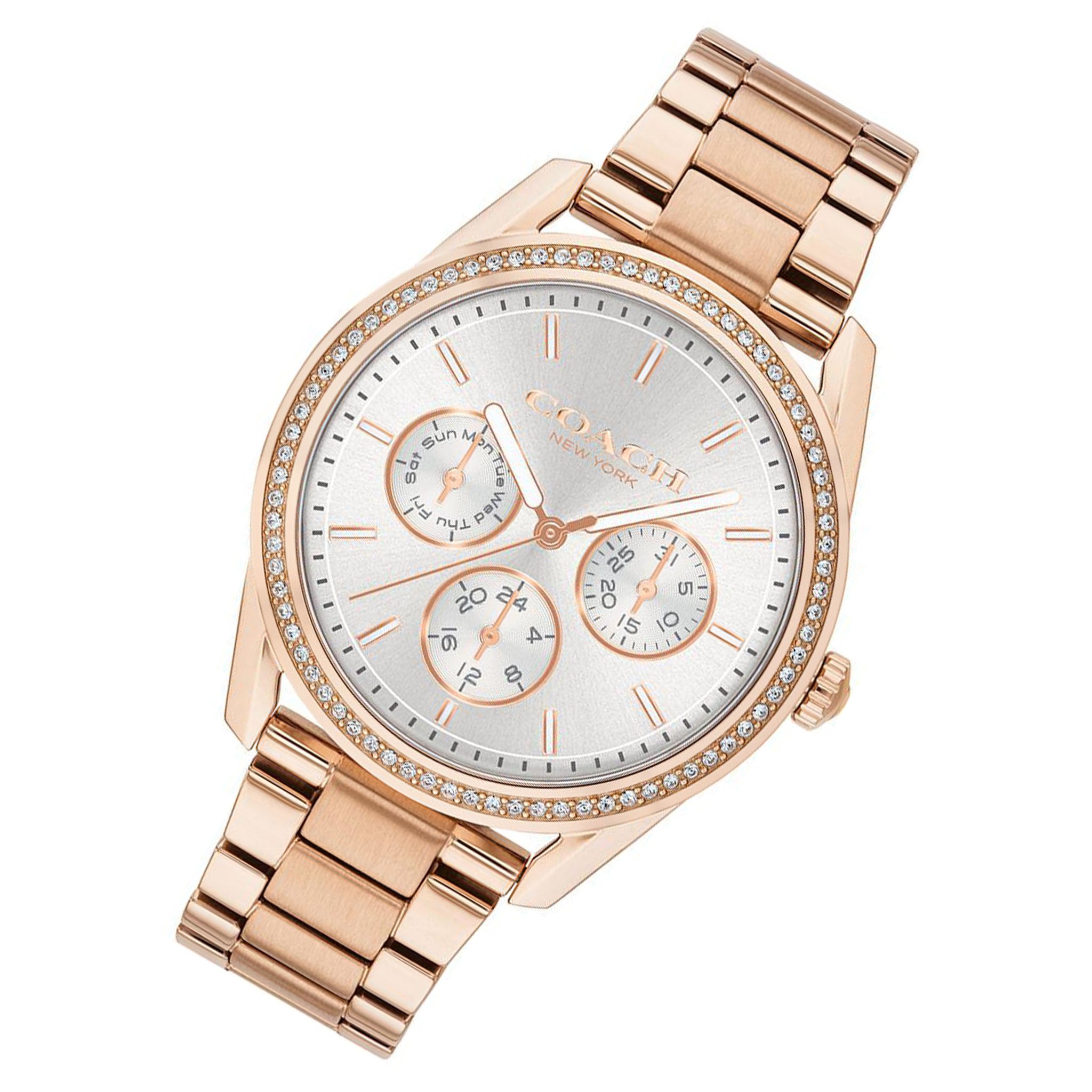 Coach Preston Rose Gold Ladies Sport Watch - 14503267