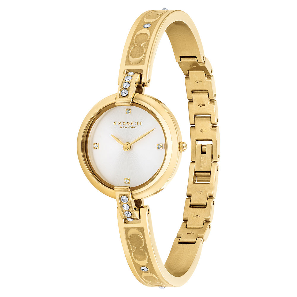 Coach Chrystie Gold Steel Ladies Watch - 14503318