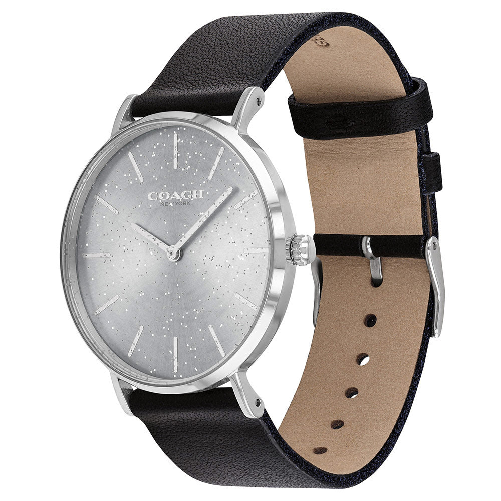 Coach Perry Black Leather Ladies Watch - 14503324